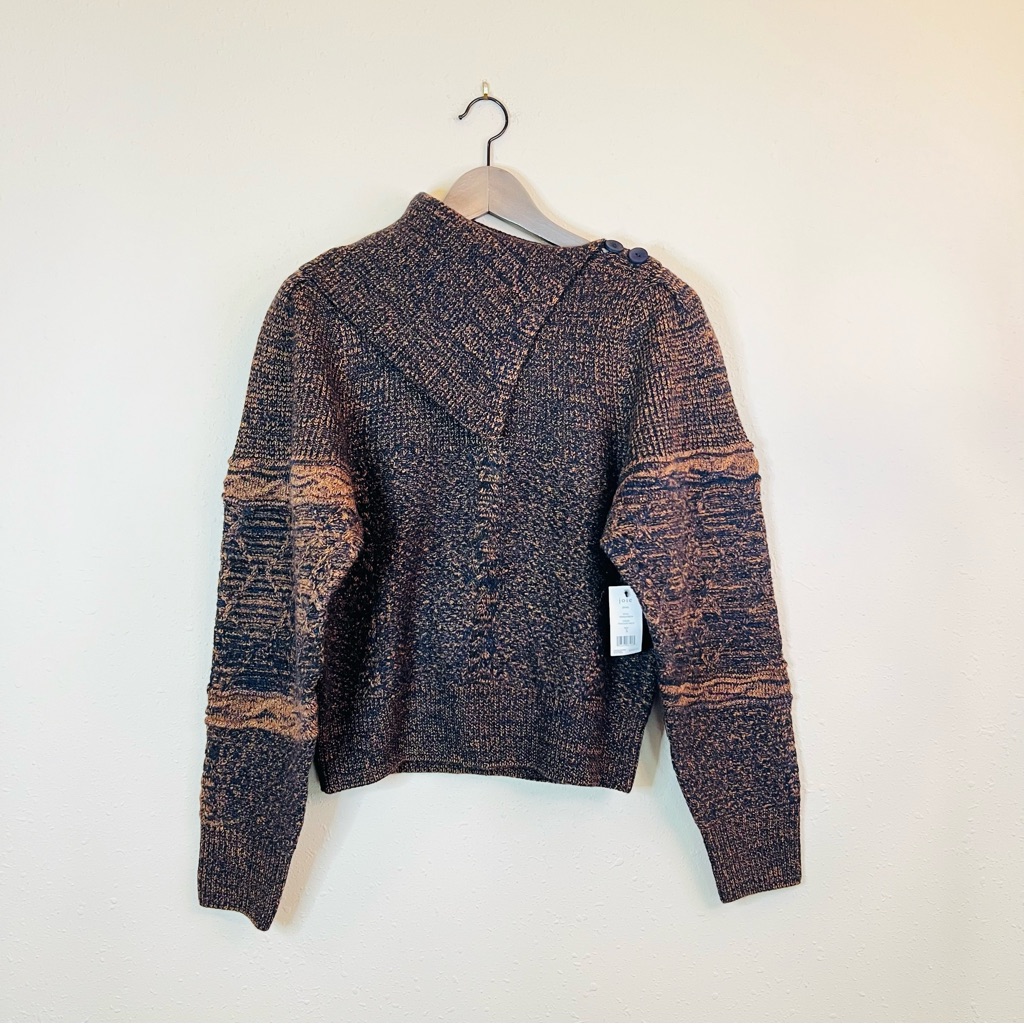 Joie Women’s Jemel Peacoat Multi Cozy Turtleneck Sweater Size Small Nwt